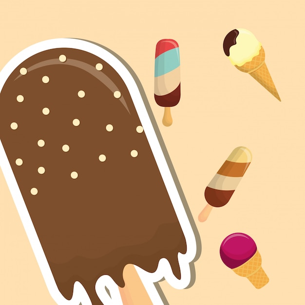 Vector ice cream