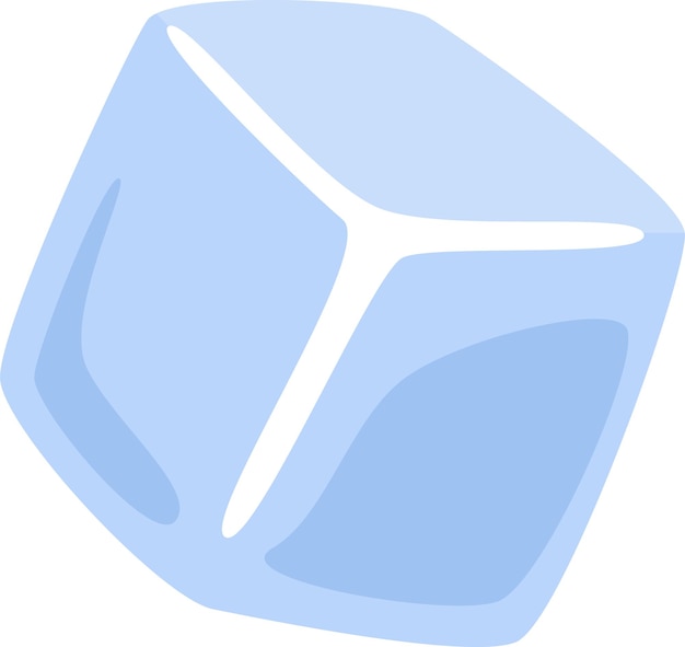 Vector ice cube icon