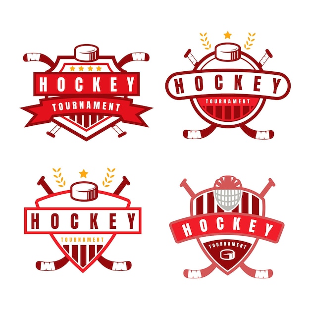 Ice hockey club logo badge design concept for shirt or logo print stamp