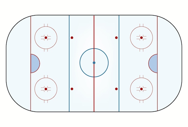 Ice hockey field coach board Vector