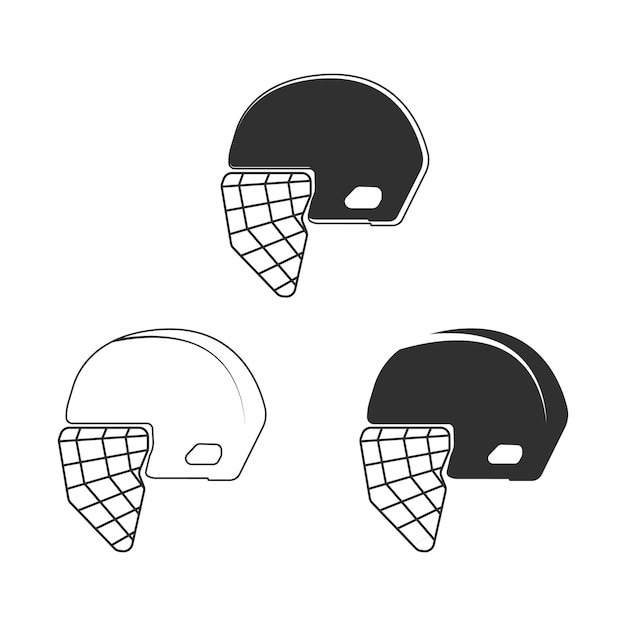 Ice Hockey Helmet Vector Helmet illustration Sports illustration Helmet vector Ice Hockey