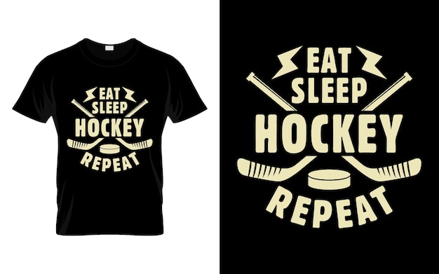 Ice Hockey Player Gift Eat Sleep Hockey Repeat Funny Hockey T Shirt
