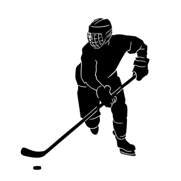 Ice Hockey player silhouette