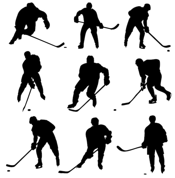 Ice Hockey Silhouette Pack