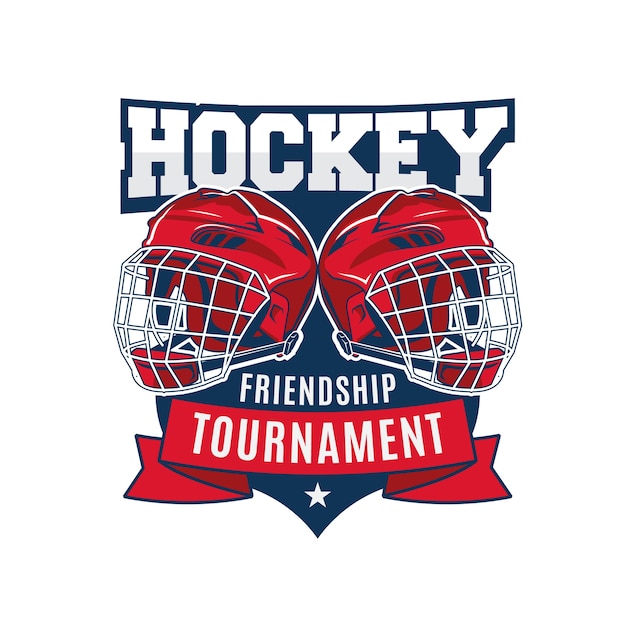 Ice Hockey Sport Tournament Logo Badge