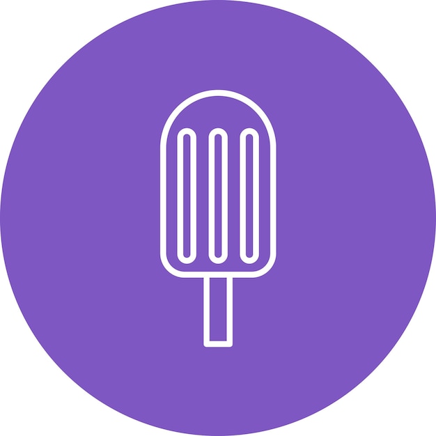 Векторное изображение значка Ice Lolly может быть использовано для сладостей и конфетов