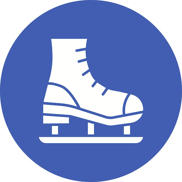 Ice Skate Vector Illustration Style