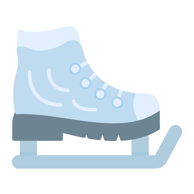 Vector ice skate vector illustration style