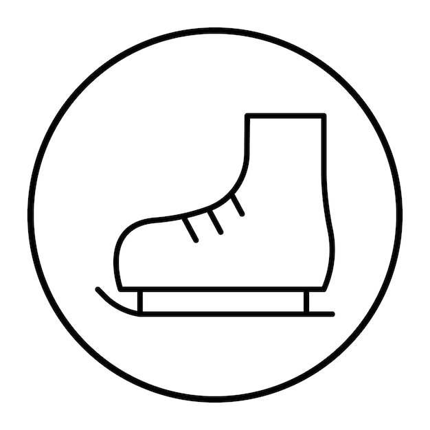 Ice Skate Vector Illustration