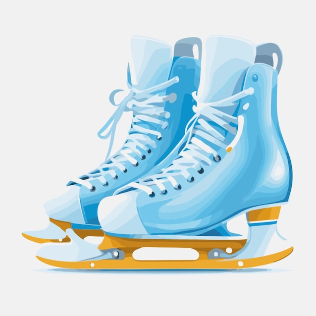 Vector ice skate vector on a white background