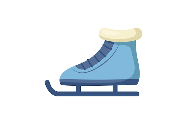 Vector ice skates winter sticker design