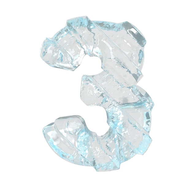 Ice symbol with diagonal thick straps number 3