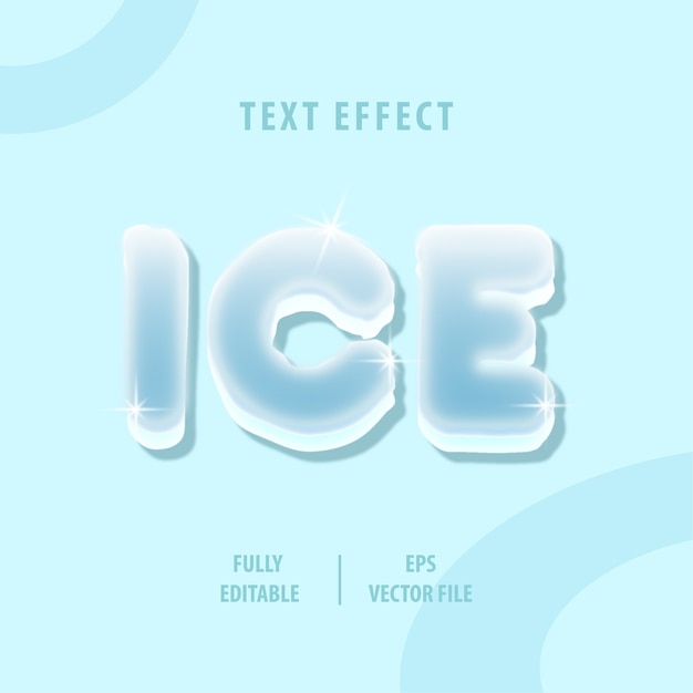 Ice tekststijleffect