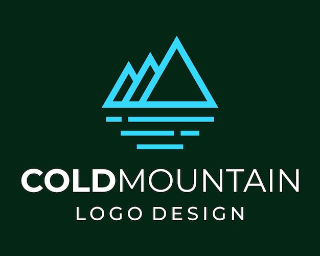 Дизайн логотипа айсберга.