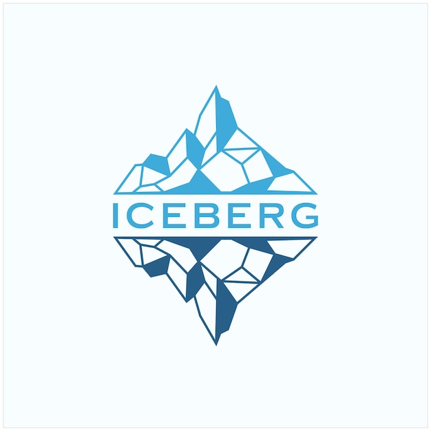 Design del logo dell'iceberg