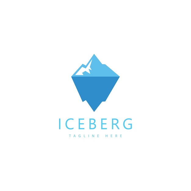 Iceberg vector illustration icon design template