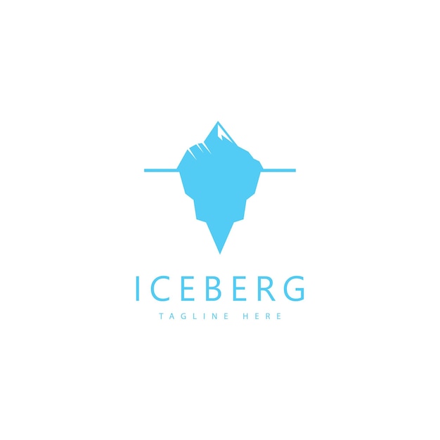 Iceberg vector illustration icon design template