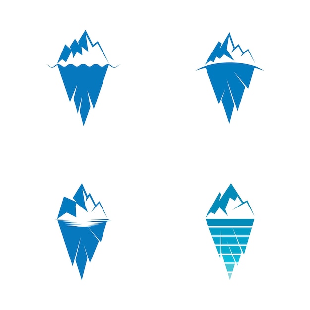 Iceberg vector illustration