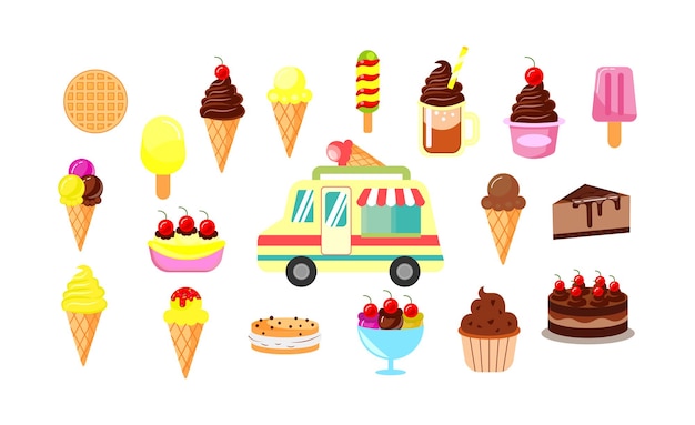 Vector icecream clipart