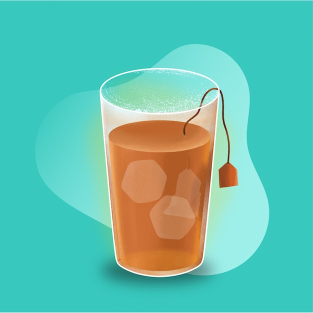 Vector iced tea illustration