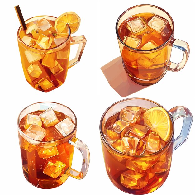 Vector iced tea