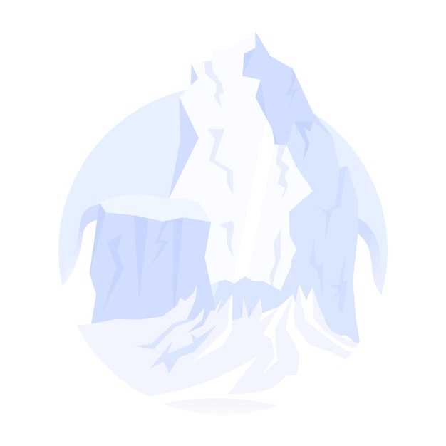 An icefloe flat vector download