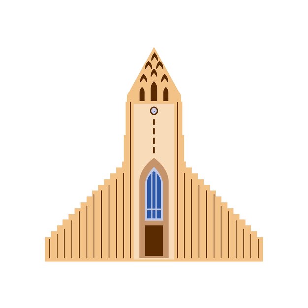 Вектор Церковь iceland hallgrimskirkja