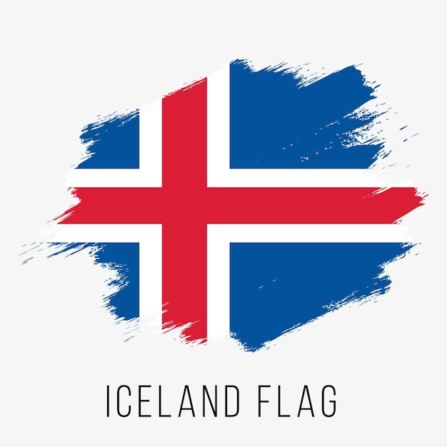 Iceland Vector Flag Iceland Flag for Independence Day Grunge Iceland Flag Iceland Flag