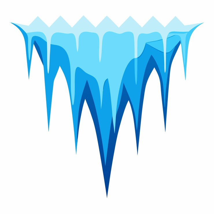 Vector icicles vector illustration