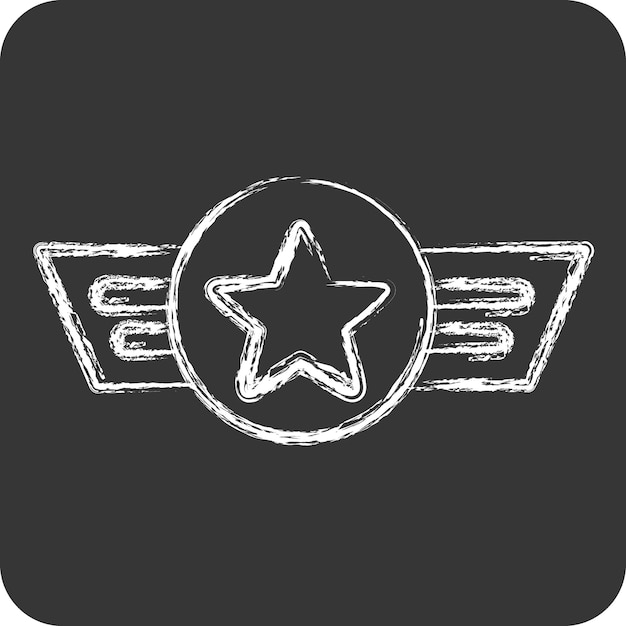 Icon Award 6 related to Award symbol chalk Style simple design editable simple illustration