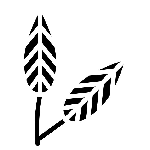 Vector icon blad vector afbeelding kan worden gebruikt voor regenwoud