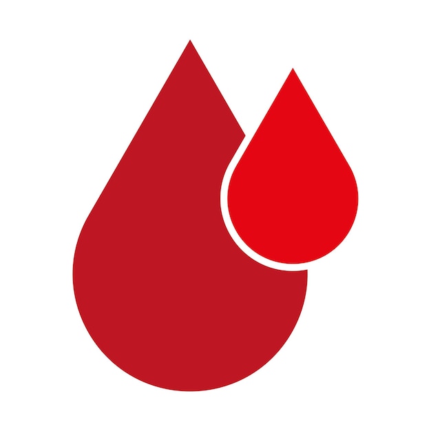 Икона капли крови Пожертвование медицинской помощи Экстренный медицинский символ Векторная иллюстрация EPS 10
