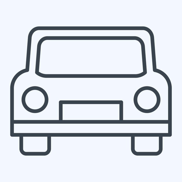 Icon Cab related to Leisure and Travel symbol line style