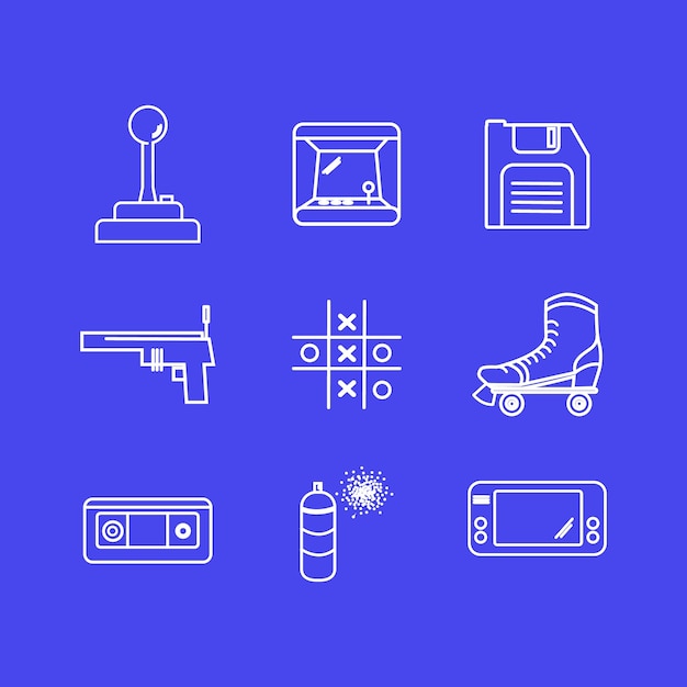 Icon collection for business card