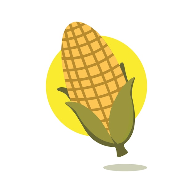 Icon corn organic food vector