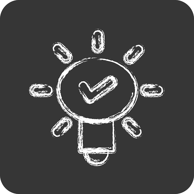 Вектор icon creativity suitable for startup symbol chalk style simple design editable design template vector