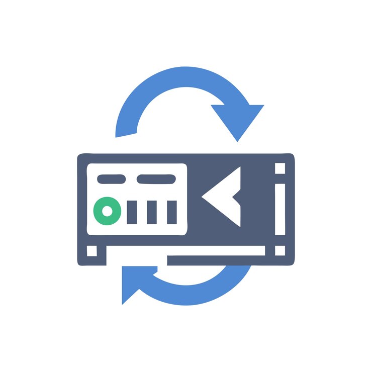 Vector icon of data center