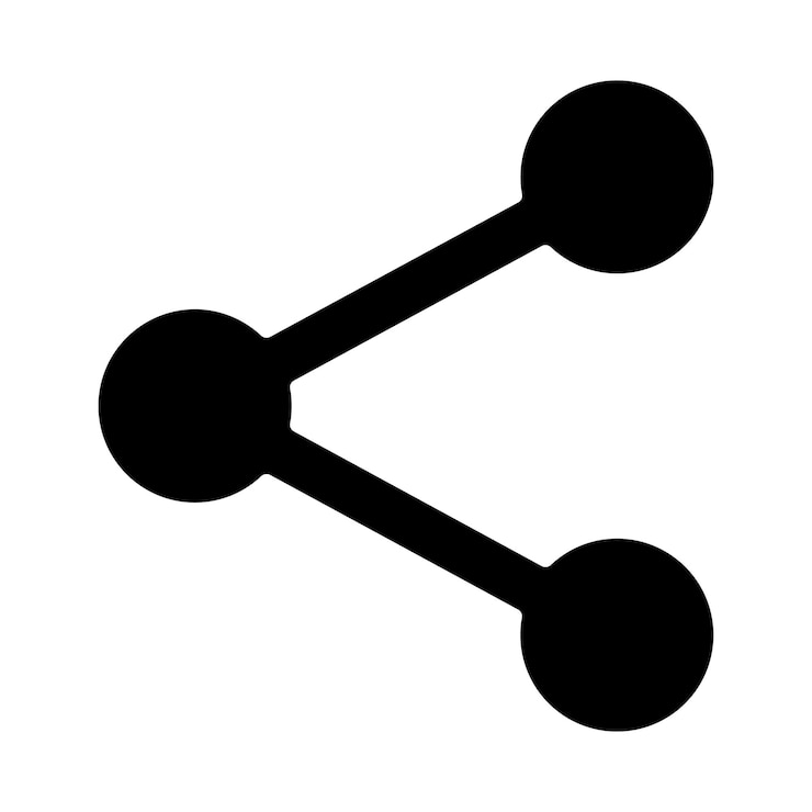 Vector icon delen