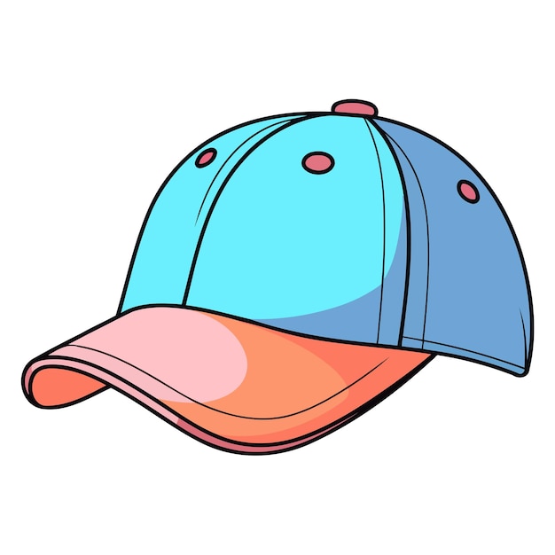 An icon depicting a childs baseball cap illustrated in a simple vector format with a fun design