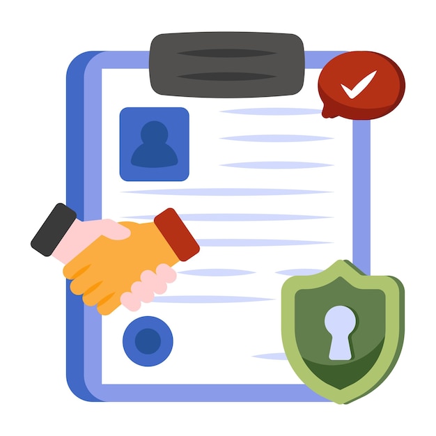 An icon design of agreement