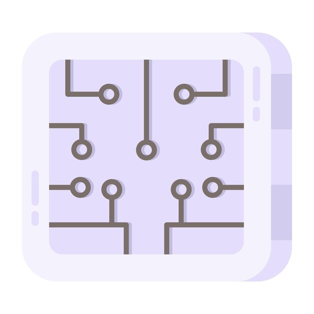 Vector an icon design of digital nodes