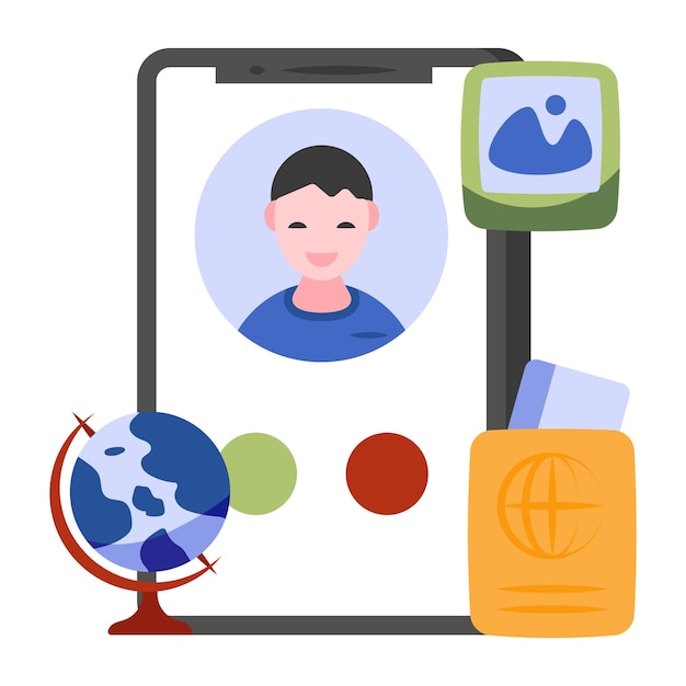 An icon design of mobile video call