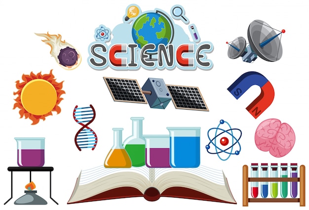 Vector icon design for science on white background