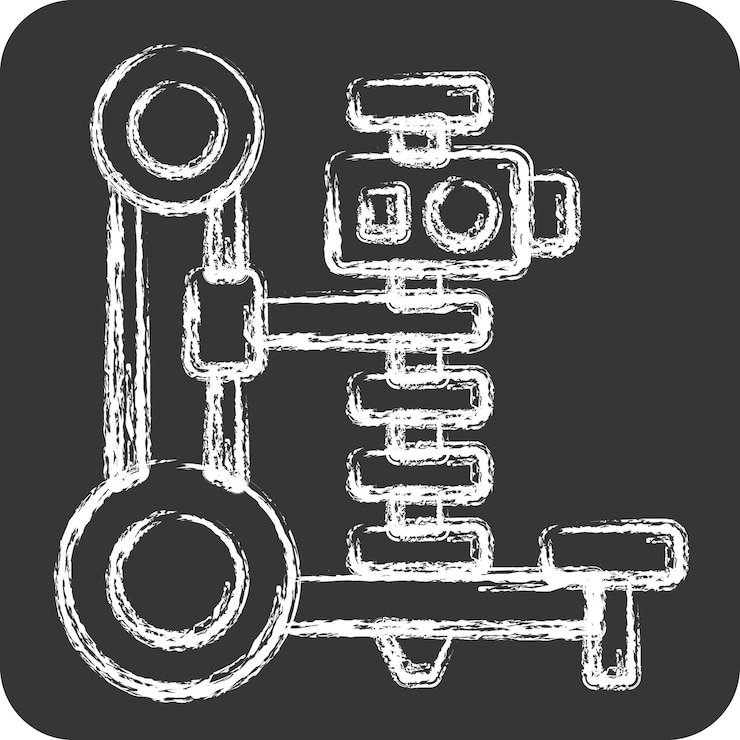 Vector icon digger related to agriculture symbol chalk style simple design editable simple illustration