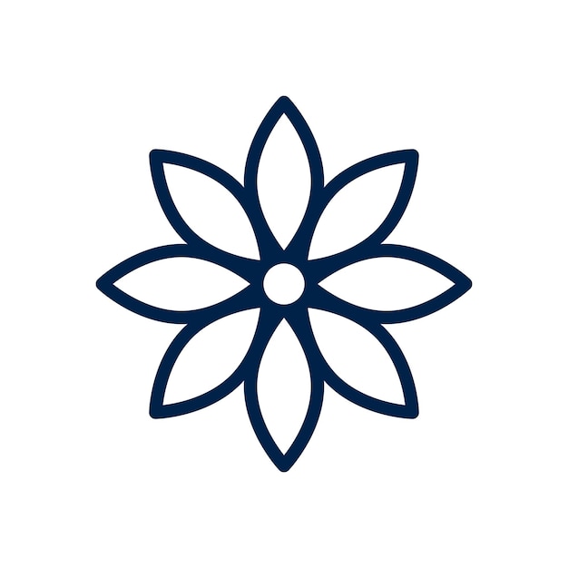 Vector icon of flower vector pictogram isolated trendy symbol for mobile apps and website design