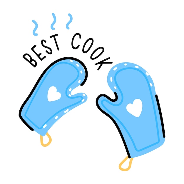 An icon of gloves flat design