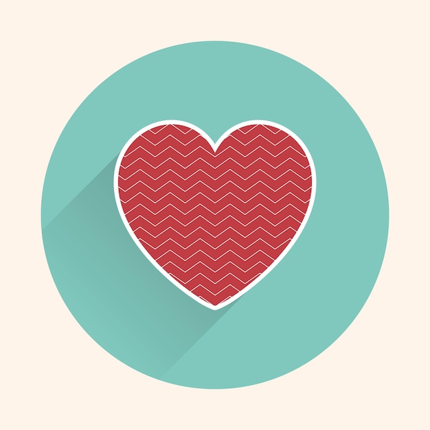 Vector icon hearts illustration. valentines day card for holiday template. creative and luxury style