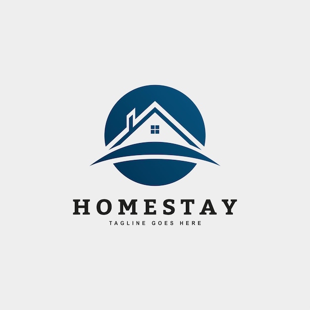 Icon house hotel or homestay company logo vector inspiration