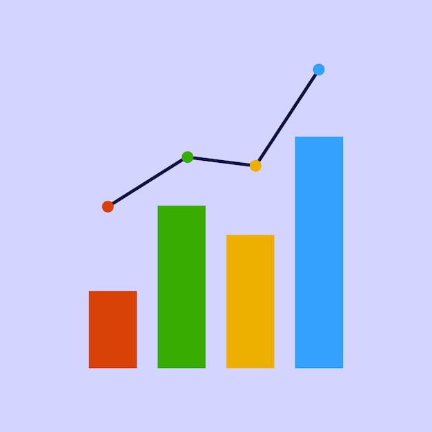 Icon Illustratie van bedrijfsdiagram