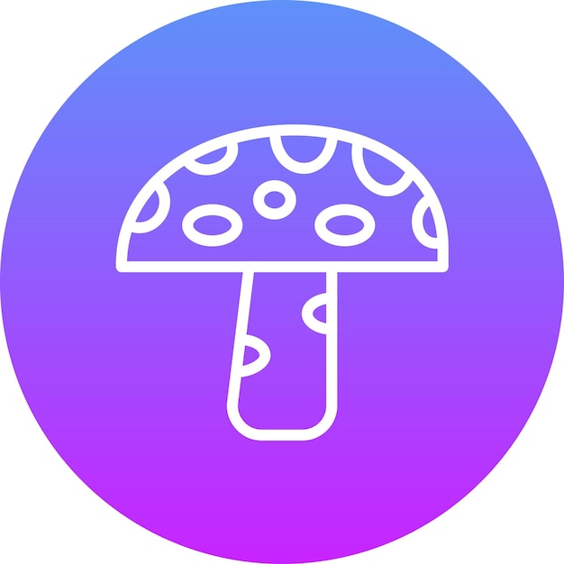 Icon illustratie van de paddenstoelvector van de Autumn-iconset